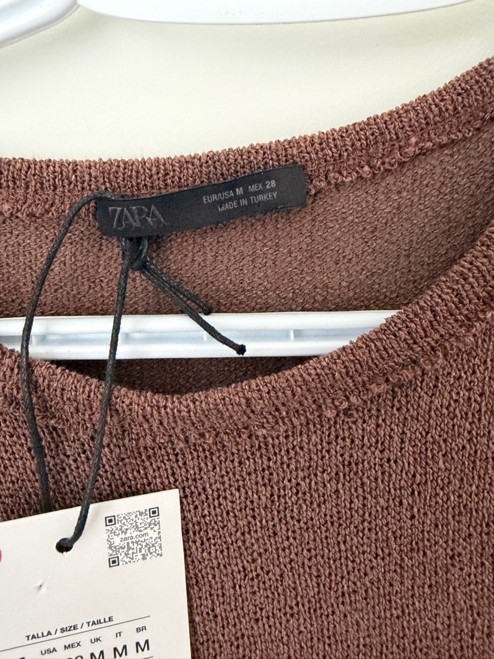 Zara Brown Long-Sleeve Maxi Dress - Picture 5 of 8